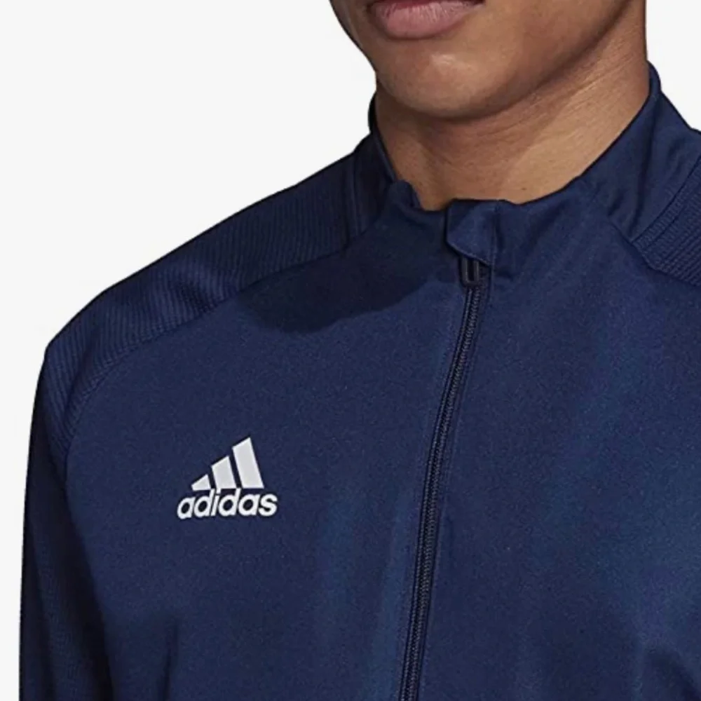 Adidas FS7114 Men's Blue Condivo 20 Running Athletic Casual Top Jacket Size 2XL